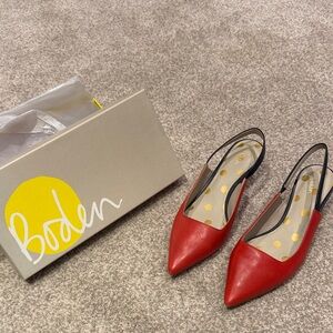 Boden Red Slingback Women's Shoes